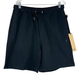 Ksubi NWT 4 x 4 Trak Short Jet Black Men's Size Large Drawstring Elastic Waist